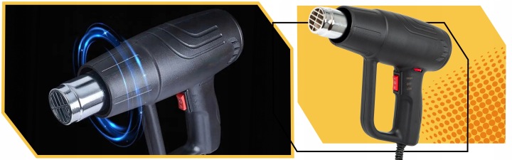 OPALARKA ELEKTRYCZNA 2000W REGULACJA 230V 2 BIEGI 100-600°C MOCNA Seria 2000W